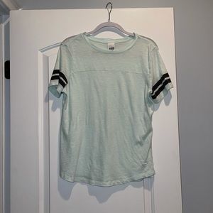 Victoria’s Secret PINK short sleeve mint color varsity tee